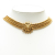 Chanel B Chanel Gold Gold Plated Metal Lion Head Choker Necklace France