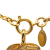 Chanel B Chanel Gold Gold Plated Metal CC Quilted Pendant Necklace France