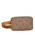 Gucci AB Gucci Brown Coated Canvas Fabric GG Supreme Mickey Mouse Belt Bag Italy