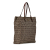 Fendi B Fendi Brown Canvas Fabric Zucchino Tote Italy