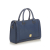 MCM B MCM Blue Navy Calf Leather Nuovo Satchel Germany