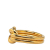 Hermès B Hermès Gold Gold Plated Metal Atame Scarf Ring France