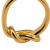 Hermès B Hermès Gold Gold Plated Metal Atame Scarf Ring France