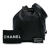 Chanel B Chanel Black Lambskin Leather Leather CC Lambskin Drawstring Sling Backpack Italy