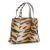 Stella McCartney AB Stella McCartney Brown with Multi Chemical Fiber Fabric Stella Logo Tiger Print Tote Italy