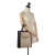 Celine AB Celine Brown Light Brown with Black Canvas Fabric Small Vertical Cabas Satchel Italy