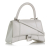 Balenciaga B Balenciaga White Calf Leather Hourglass S Italy