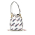 Fendi AB Fendi White with Multi Calf Leather Fendi X Fila Mania Mini Mon Tresor Bucket Bag Italy