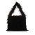 Stella McCartney B Stella McCartney Black Polyester Fabric x Ed Curtis Faux Fur Shoulder Bag Italy