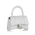 Balenciaga B Balenciaga White Calf Leather Mini Embossed Hourglass Italy