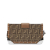 Fendi AB Fendi Brown Coated Canvas Fabric Zucca Baguette Trunk Italy