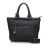 Prada B Prada Black Nylon Fabric Tessuto Reversible Satchel Italy