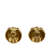 Chanel B Chanel Gold Gold Plated Metal CC Clip-On Earrings France