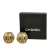 Chanel B Chanel Gold Gold Plated Metal CC Clip-On Earrings France