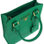 Prada A Prada Green Saffiano Leather Satchel Italy