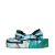 Hermès A Hermès Blue Light Blue with Green Silk Fabric Bow Tie France