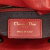 Christian Dior AB Dior Red Lambskin Leather Leather Mini Cannage Lambskin Lady Dior Italy