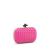 Bottega Veneta AB Bottega Veneta Pink Satin Fabric Intreccio Impero Knot Clutch Italy