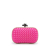 Bottega Veneta AB Bottega Veneta Pink Satin Fabric Intreccio Impero Knot Clutch Italy