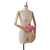 Bottega Veneta AB Bottega Veneta Pink Satin Fabric Intreccio Impero Knot Clutch Italy