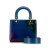 Christian Dior B Dior Blue Calf Leather Medium Ombre Lady Dior Italy