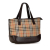 Burberry B Burberry Brown Beige Canvas Fabric Haymarket Check Handbag United Kingdom