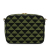 Prada AB Prada Green Canvas Fabric Symbole Triangolo Crossbody Italy