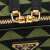 Prada AB Prada Green Canvas Fabric Symbole Triangolo Crossbody Italy