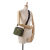 Prada AB Prada Green Canvas Fabric Symbole Triangolo Crossbody Italy