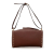 Fendi AB Fendi Brown Calf Leather skin Selleria Triangle Shoulder Bag Italy