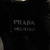 Prada AB Prada Black Calf Leather Grommet Vitello Daino Chain Bag Italy