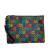 Gucci AB Gucci Black with Multi Coated Canvas Fabric GG Supreme Psychedelic Zip Clutch Italy