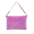 Bottega Veneta AB Bottega Veneta Purple Velvet Fabric Intrecciato Butterfly Pochette Shoulder Bag Italy