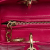 Christian Dior AB Dior Pink Dark Pink Lambskin Leather Leather Medium Lambskin Cannage Lady Dior Italy