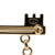 Chanel B Chanel Gold Gold Plated Metal Heart Lock and Key Brooch Pin Italy