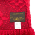 Louis Vuitton AB Louis Vuitton Red Wool Fabric Logomania Scarf Italy