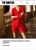 The Kooples Rotes Minikleid aus Samt mit Leopardenmuster