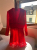 The Kooples Mini robe en velours rouge à imprimé léopard