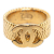 Chanel B Chanel Gold Gold Plated Metal CC Ring France