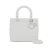 Christian Dior AB Dior White Lambskin Leather Leather Medium Lambskin Cannage Lady Dior Italy