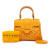 Goyard AB Goyard Yellow Coated Canvas Fabric Mini Goyardine Saigon Souple France