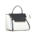 Celine B Celine White Calf Leather Mini Belt Bicolor Satchel Italy