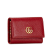 Gucci B Gucci Red Calf Leather GG Marmont Key Case Italy