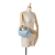 Bottega Veneta AB Bottega Veneta Blue Light Blue Nappa Leather Leather Mini Nappa Intrecciato Jodie Italy