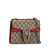 Gucci B Gucci Brown Beige with Red Coated Canvas Fabric Mini GG Supreme Dionysus Crossbody Bag Italy