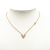 Louis Vuitton AB Louis Vuitton Gold Gold Plated Metal Essential V Pearl Necklace Italy