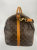 Louis Vuitton Brown Coated Canvas Louis Vuitton Keepall Bandouliere 60