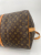 Louis Vuitton Brown Coated Canvas Louis Vuitton Keepall Bandouliere 60