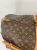 Louis Vuitton Brown Coated Canvas Louis Vuitton Keepall Bandouliere 60