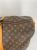 Louis Vuitton Brown Coated Canvas Louis Vuitton Keepall Bandouliere 60